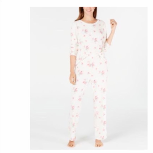 Charter Club super soft textured fleece pajamas s small pink 2 4 l Christmas 🎁 - Picture 2 of 4